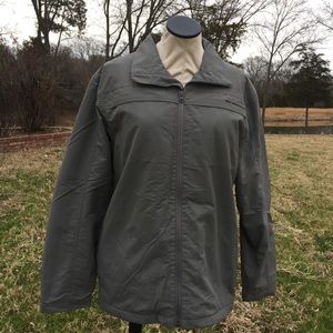 Oakley Full Zip Mens Nylon Rain Jacket**Gray**Sz M